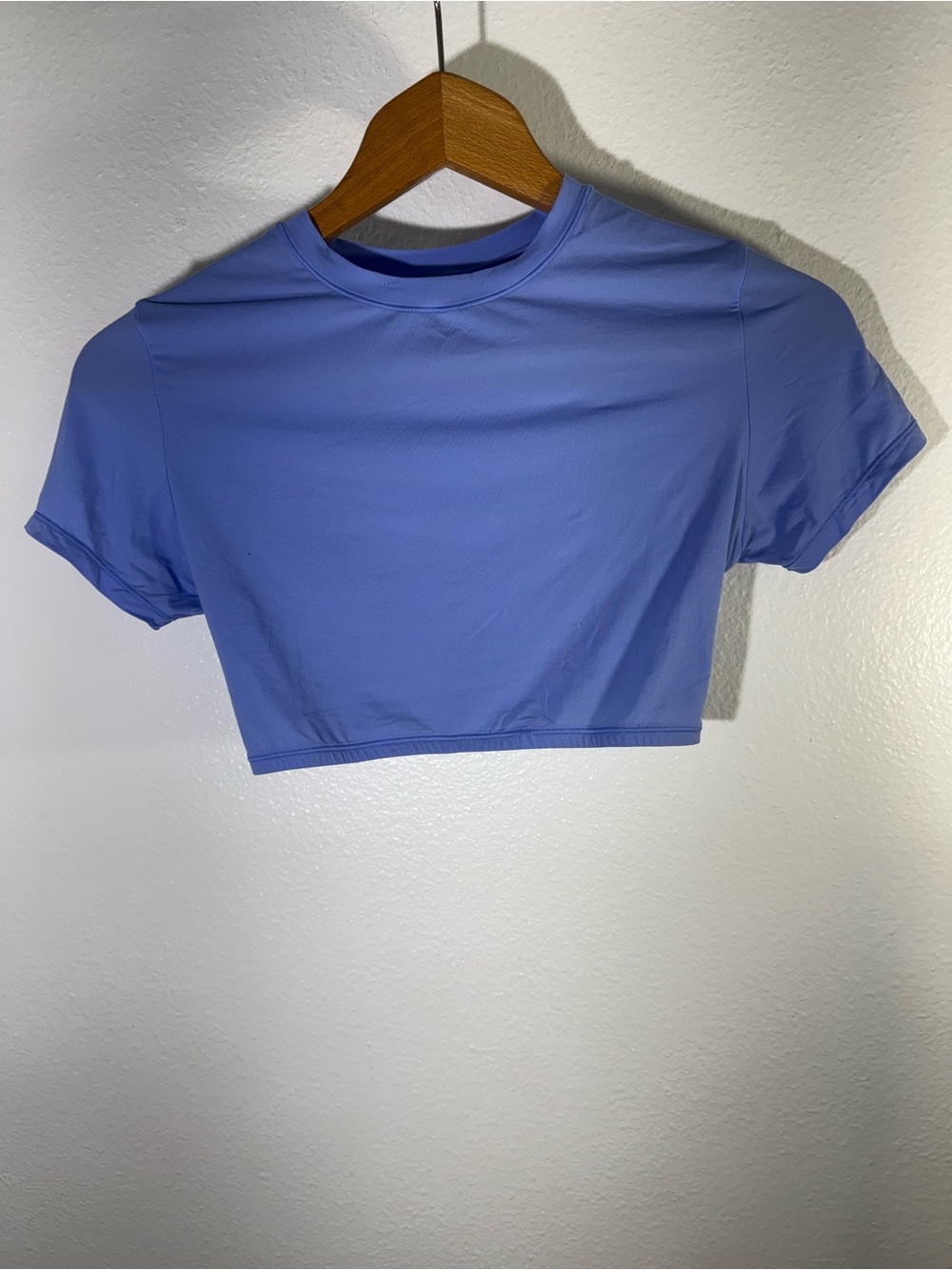 Women's Skims Cropped Crewneck Top in Periwinkle Blue